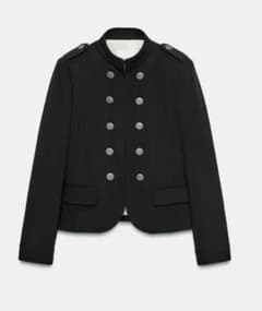 ZARA　ブラック　テーラード　ナポレオンジャケット　XS ZARA ブラック テーラード ナポレオンジャケット XS - メルカリ