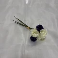 造花 ホワイト＆パープル 小花アレンジメントのサムネイル