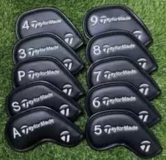 TaylorMade 아이언용 헤드 커버 10개 세트 블랙 자석