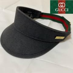 ✨極美品✨ GUCCI サンバイザー 帽子 シェリーライン Sサイズ - メルカリ