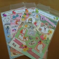 【"まぁこ"さん専用】HEART ラビットステッカー&P.WORKシールのサムネイル