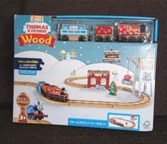 きかんしゃトーマス ジェームスのスノーレールセット 積み木 美品のサムネイル