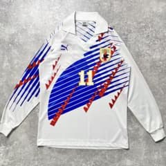 正規品 1993 PUMA 日本代表 away L/S KAZU #11】 - メルカリ