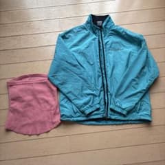 mont-bell ジャケット 130 水色 ネックウォーマー付きのサムネイル