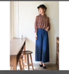 すそフリンジ ワイドパンツ デニムのサムネイル
