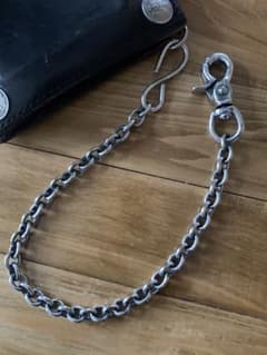 NANAさま専用　銀厚ウォレットチェーン2本 45cm 【WC015s】 銀厚ウォレットチェーン 45cm ハンドメイドSカン【WC015S】 - メルカリ