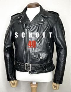 ④schott 【40】618 米国製 ★牛革ジャンninja ハーレーgpz ④schott【40】618 米国製 ☆牛革ジャンninja ハーレーgpz - メルカリ