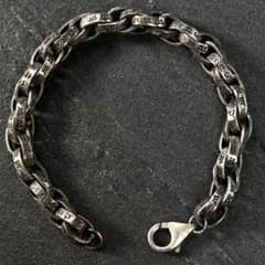 VINTAGE ヴィンテージ ツイン 梵字 リング チェーン ブレスレット