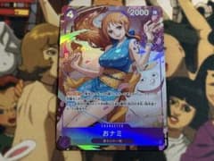 ワンピースカード おナミ 8パックバトル プロモ パラレル ST18-002 紫