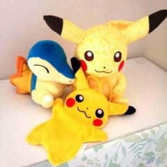 ポケモングッズ（ピカチュウ、ヒノアラシのぬいぐるみ、、ピカチューポシェットのサムネイル