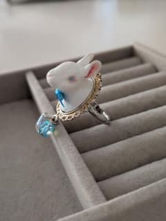 リボンうさぎ デザインリングのサムネイル