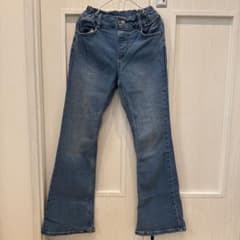キッズ フレアデニムパンツ 140cmのサムネイル