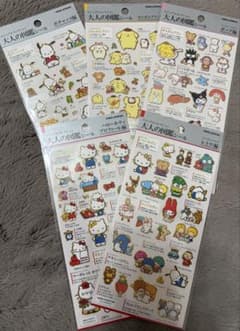 【正規品】大人の図鑑　サンリオキャラクターシールセット 5枚のサムネイル