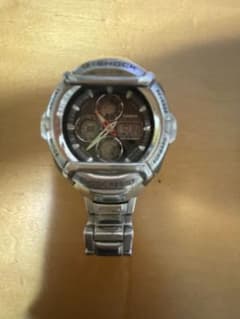 CASIO G-SHOCK アナデジ シルバー メンズ 腕時計のサムネイル