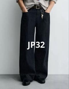 CHAMPION ® X ZARA ストライプ バギーフィットジーンズ JP32 - メルカリ