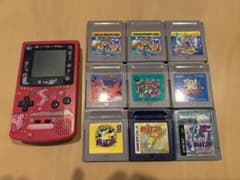 ゲームボーイカラー　動作問題なし　本体及びソフト9本のサムネイル