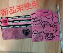 Hello Kitty ドット柄ポーチ、ハンドバッグのサムネイル