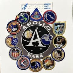 新品、未使用】レア NASA アポロ計画 刺繍ワッペン レトロ - メルカリ
