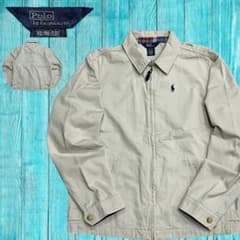 大人気】ポロラルフローレン スイングトップ ボーイズXL アイボリー
