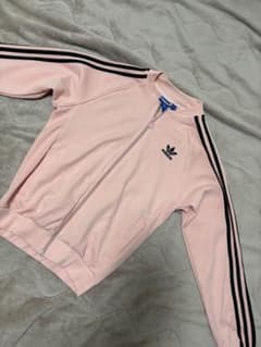 【レアカラー】アディダス トラックジャケット ジャージ ピン黒 Adidasのサムネイル
