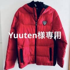 EMPORIO ARMANI EA7 フード付きレッドダウンジャケット。のサムネイル