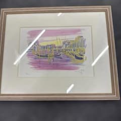 鈴木 新さん ベニスの夕暮れ 油彩画 5/500 サイン入り 鈴木 新さん ベニスの夕暮れ 油彩画 5/500 サイン入り - メルカリ