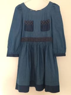 JILL ワンピース 刺繍入り ブルーのサムネイル