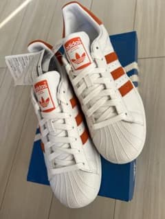 adidas Superstar ホワイト/オレンジ EE4472のサムネイル