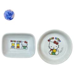 Hello Kitty キティちゃん 小皿 2枚セット1990年 平成レトロのサムネイル