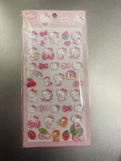 硬いシール　白猫