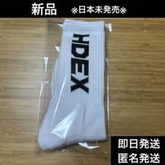 残り２【日本未発売】韓国HDEX正規品　人気ロゴソックス白 【新品・即日発送】