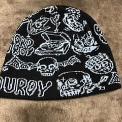 CORDUROYビーニー　ブラックのサムネイル