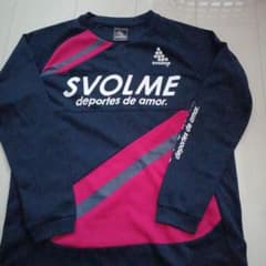 SVOLME 長袖シャツ ネイビー ピンクのサムネイル