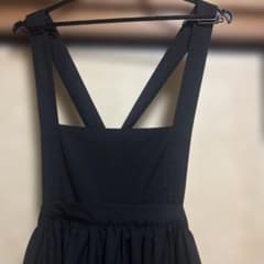 merlot plus ブラックキャミワンピース ロング丈 MLのサムネイル