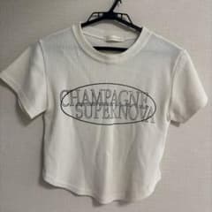 半袖 tシャツ ワッフル ロゴ 韓国 クリームのサムネイル