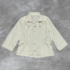 NOVE-DUE ライトベージュ ジャケット 七分袖のサムネイル