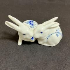 ロイヤルコペンハーゲン フィギュリン 二羽のウサギ - メルカリ
