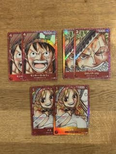 ルフィ　ゾロ　ナミ　FILM RED プロモ　パラレル各2枚 ルフィ ゾロ ナミ FILM RED プロモ パラレル各2枚 - メルカリ