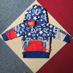 【都市伝説セピア様】★新品タグ★BABY DOLL 総柄パーカー 80のサムネイル
