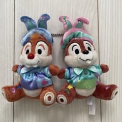디즈니랜드 부활절 2014 칩 & 데일 봉제 인형 배지 봉제
