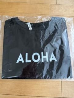 ALOHA ロゴ Tシャツ ブラックのサムネイル