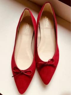 美品　バレエシューズ 24cm 赤 BEAUTY&YOUTHのサムネイル