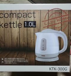 値下げしました☆コンパクト電気ケトル KTK-300G 1.0Lのサムネイル