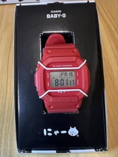ネネット にゃー G-SHOCK baby-g 腕時計 赤 CASIO カシオ - メルカリ