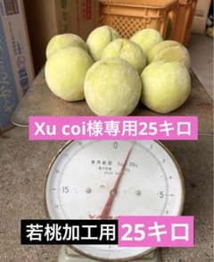 Xu coi様専用若桃加工用25キロのサムネイル