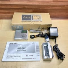 SHARP MD-DR7-S 1ビットポータブルMDレコーダー シルバー 箱付き