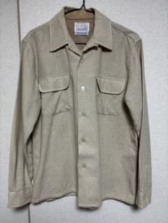 Cascade チェック柄　ウールシャツ ベージュのサムネイル