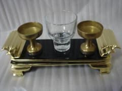 仏具　仏器膳　塗り物24センチのサムネイル
