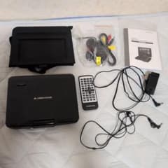 GREEN HOUSE 乾電池駆動モデル7型ワイドポータブル DVDプレーヤーのサムネイル