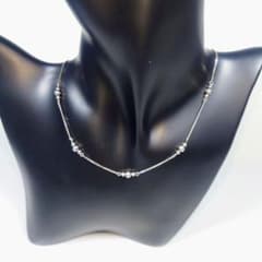 シルバー 925 ビーズデザイン ネックレス 美品のサムネイル